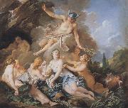 Francois Boucher Mercury confiding Bacchus to the Nymphs oil painting reproduction